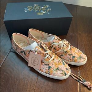 Rifle Paper Co X Keds pink floral shoes